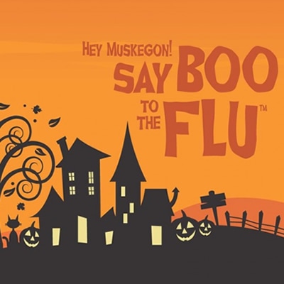 Hey Muskegon Say Boo To The Flu Flyer
