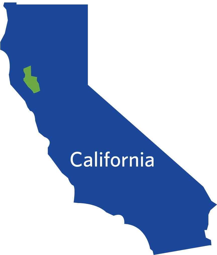 Lake County CA Map