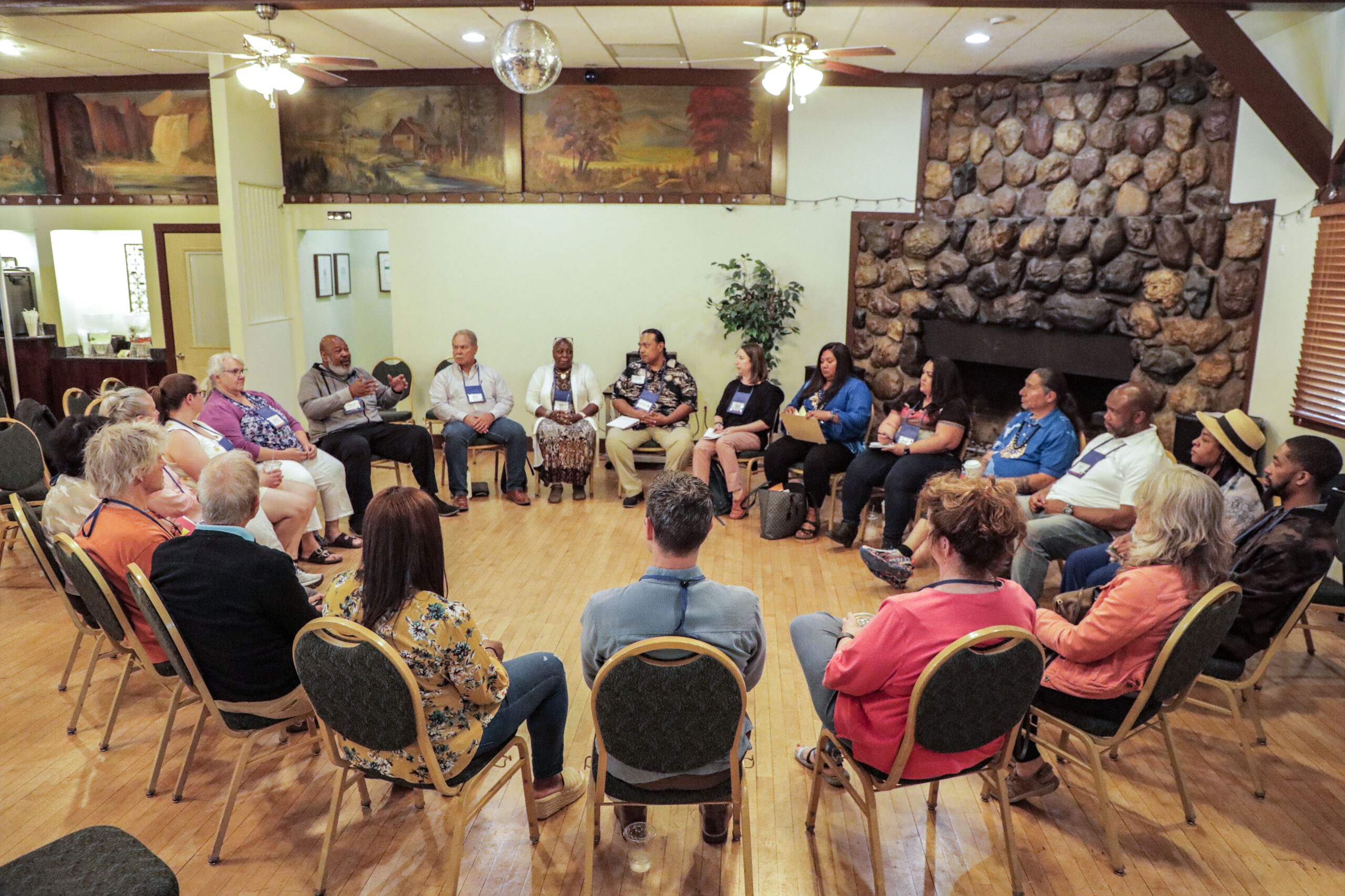 Marcus Robinson leads a workshop called "Being the Change" at the 2022 Wellville Gathering